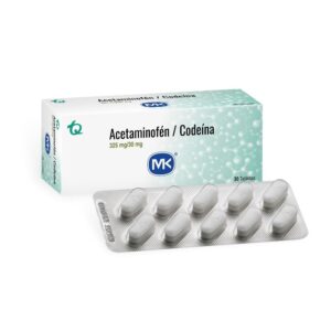 Acetaminofen+Codeina 325 / 30 Mg 30 Tabletas Mk
