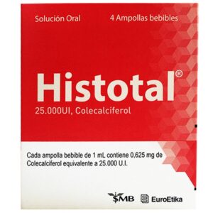 Histotal 25.000 Ui 4 Ampollas Bebibles Colecalciferol
