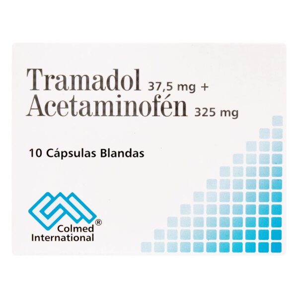 Tramadol 37.5 Mg / Acetaminofen 325 Mg 10 Capsulas Pc