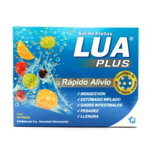 Sal De Frutas Lua Plus 8 Sobres Bicarbonato De Sodio / Simeticona