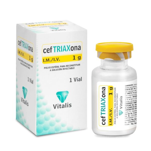 Ceftriaxona 1 G 1 Ampollas