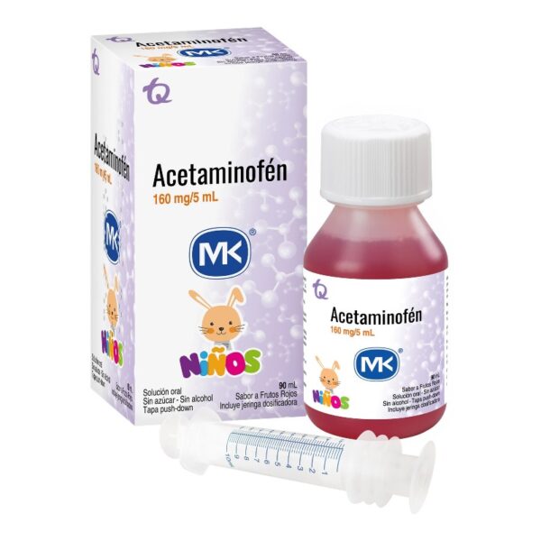 Acetaminofen 160 Mg / 5 Ml Jarabe 90Ml Mk