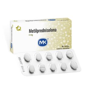 Metilprednisolona 4 Mg 30 Tabletas Mk