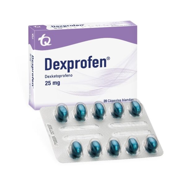 Dexprofen 25 Mg 20 Capsulas Dexketoprofeno