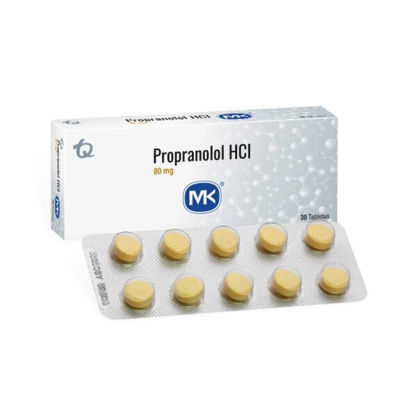 Propranolol Hcl 80 Mg 30 Tabletas Mk