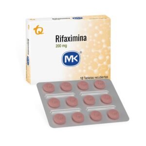 Rifaximina 200 Mg 12 Tabletas Recubiertas Mk Rifaximina