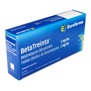 Betatreinta 5Mg+2Mg/Ml Amp Iny X 1Ml Betametasona-Fosfato Disodico