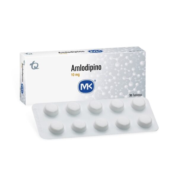 Amlodipino 10 Mg 30 Tabletas Mk