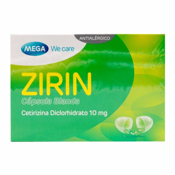 Mega We Care Zirin 50 Capsulas Blandas Cetirizina