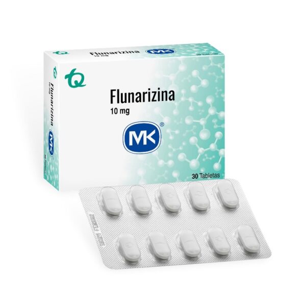 Flunarizina 10 Mg 30 Tabletas Mk