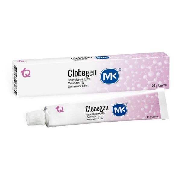 Clobegen Crema En Tubo 20 Gramos Mk Betametasona / Clotrimazol / Gentamicina