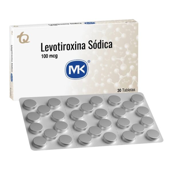 Levotiroxina 100 Mcg 30 Tabletas Mk