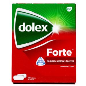 Dolex Forte 500 Mg 100 Tabletas Acetaminofen Cafeina