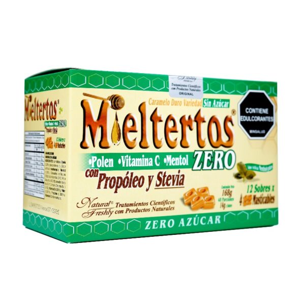 Mieltertos Zero Pastillas Masticable 12 Sobres Propoleo Y Vitamina C