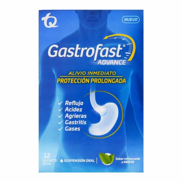 Gastrofast Advance 12 Sachets X 10 Ml Alginato / Magaldrato / Simeticona / Bicarbonato Sodico