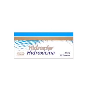 Hidroxfar 25 Mg 20 Tabletas Icom Hidroxizina