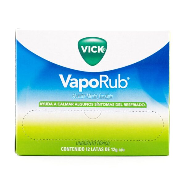 Vick Vaporub 12 Gr 12 Und Mentol / Alcanfor / Eucalipto