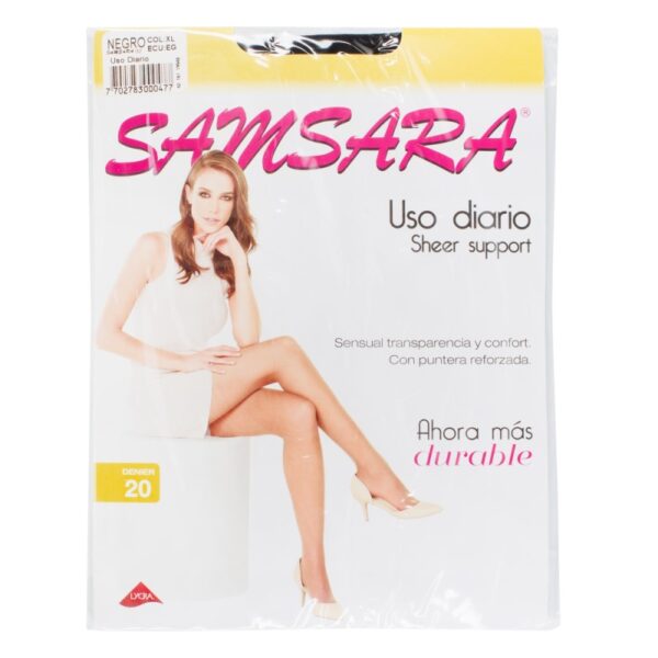 Medias Samsara Sheer Suppor Xl Negro Medias Pantalon