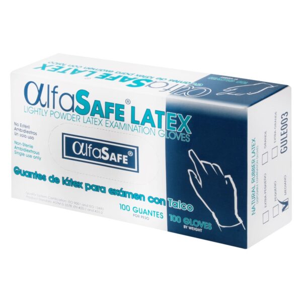 Guante Examen Alfa Latex 100 Uds M Guantes Examen
