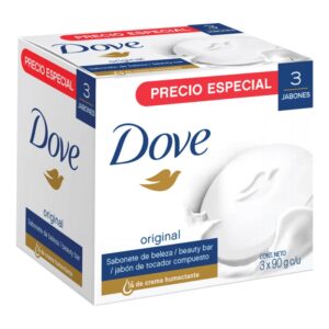 3 Jab.Dove Blanco 90 Gr Jabon En Barra