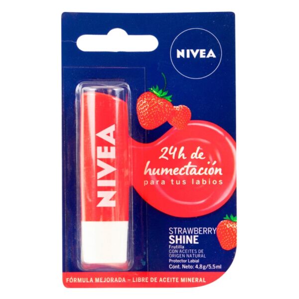 Prot.Labial Nivea Lip Care Fresa Protectores Labiales
