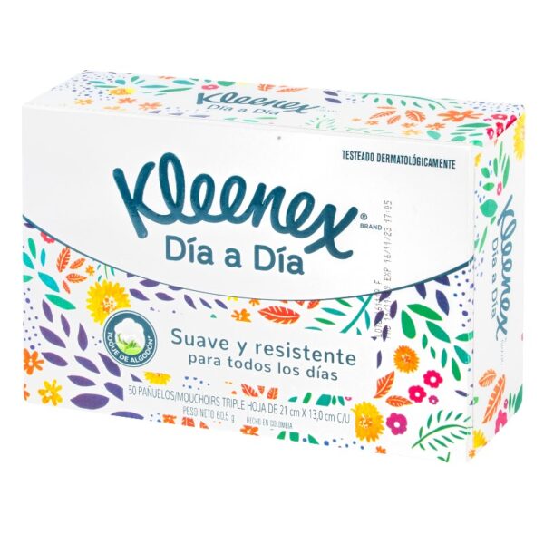Panuelos Kleenex Clasico 50 Und Panuelos Faciales