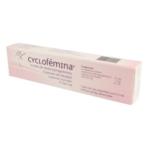 Cyclofemina 1 Ampolla + Jeringa Medroxiprogesterona-Cipionato Estradiol