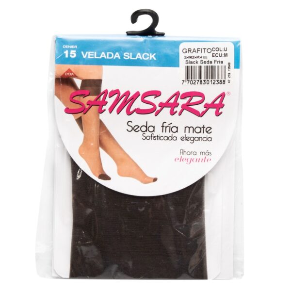 Medias Samsara Slack Seda Fria Grafito Medias Slack