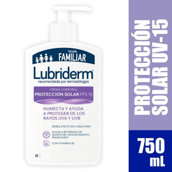 Lubriderm Loción Uv 15 Con Valvula 750 Ml