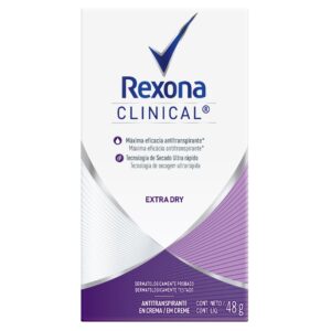 Dte.Rexona Clini Solid Extra Dry 48 Gr M Desodorante En Barra
