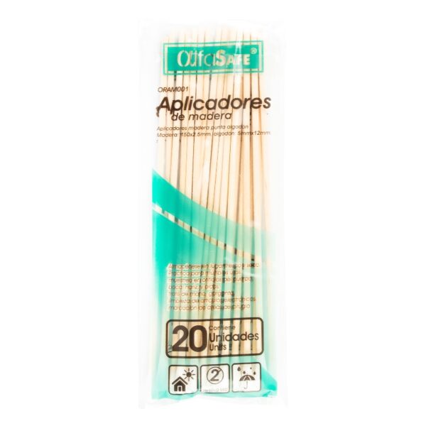 Aplicador De Madera Alfa 20 Und Aplicadores