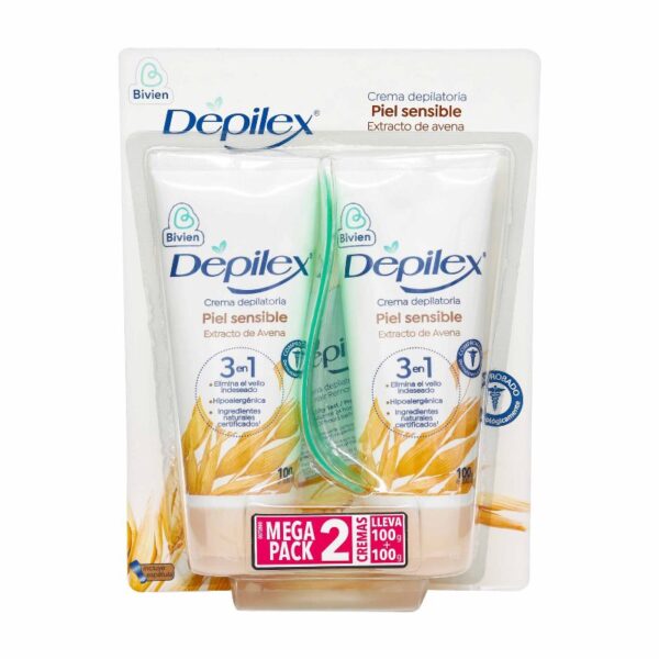 Crema Depilex 3 En 1 Piel Sens.100G 2X1 Depiladores