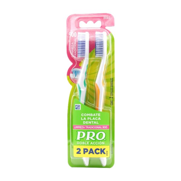 Cepillo Dental Pro 900 Adultos Doble Accion 2X1