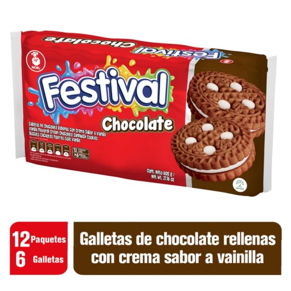 Galletas Festival Choc.12 Paq.6 Und Galletas