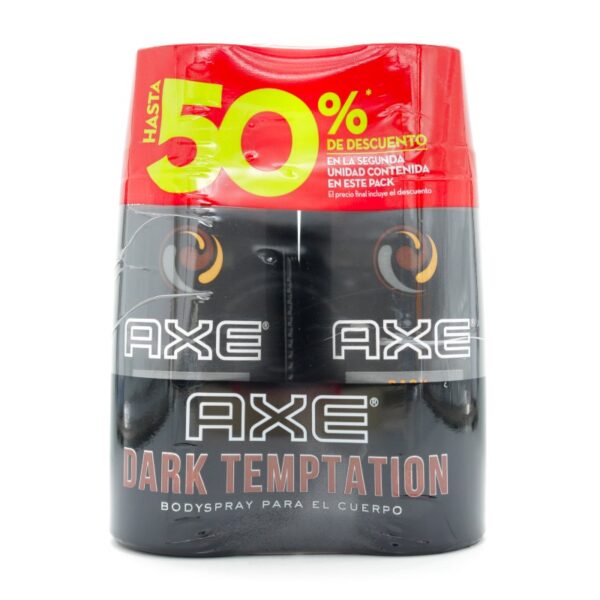 2 Dte.Axe Body Spr.Dark Tempt.150Ml P.E Desodorante En Spray