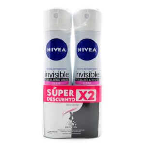 2 Dte.Nivea Spr.Bla.Whi.M.150 Ml.S.O Desodorante En Spray