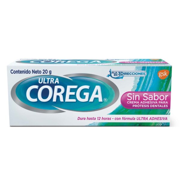 Crema Corega 3D.Ultra Sin Sabor 20 Gr Crema Adhesivas