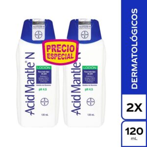 2 Acid Mantle N Locion 120 Ml P.E Acetato De Aluminio
