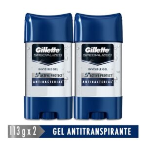 2 Dte Gillette Cleargel Prot.Ant.113Pack Desodorante En Gel