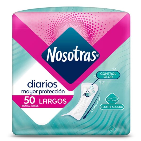 Prot.Nosotras Diarios Largos 50 Und Protectores