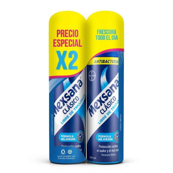 2 Dte.Mexsana Clasico Spray 260 Ml. P.E. Spray