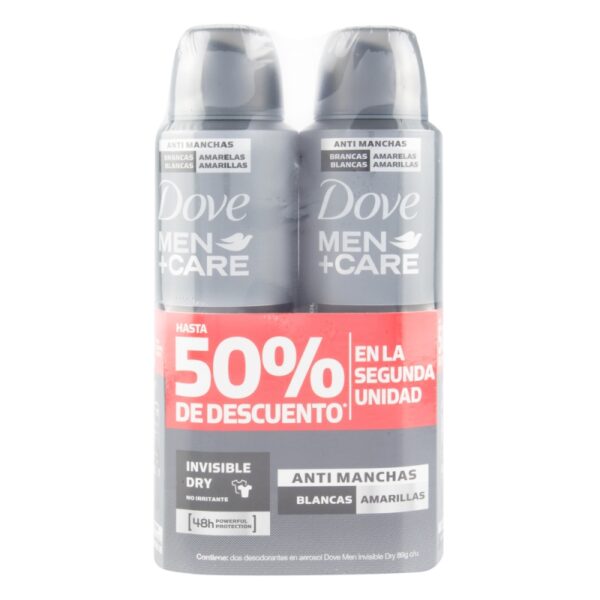 2Dte.Dove Sp.Men Car.89Gr.50%Dto.Seg. Ud Desodorante En Spray