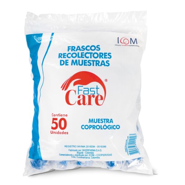 Frasco Recol.Muestra Coprolog 50Und Icom Examen