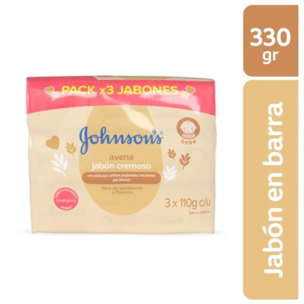 3 Jabon Johnson’S Baby Avena 110 Gr