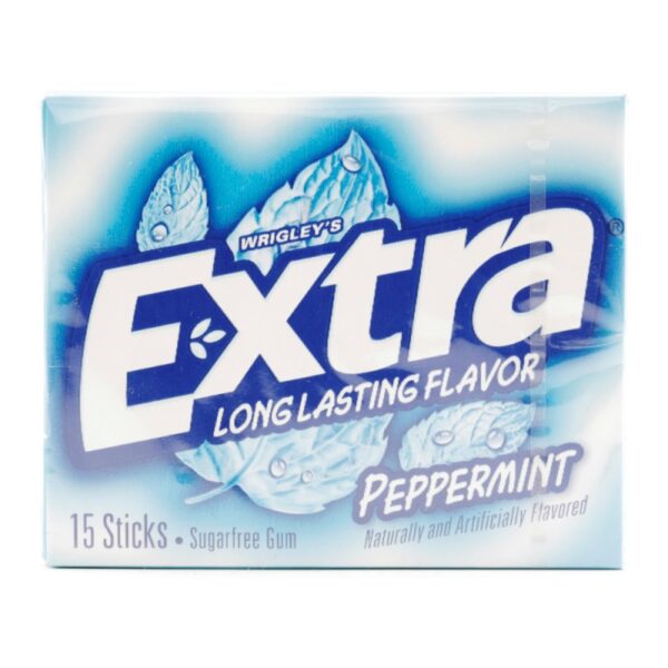 Goma De Mascar Extra Menta 15 Stick Chicles