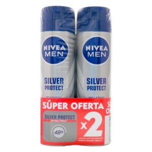 2 Dte Nivea Men Silver Protect 150Ml S.D Desodorante En Spray