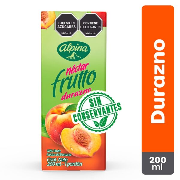 Nectar Alpina Frutto Durazno 200Ml Jugos