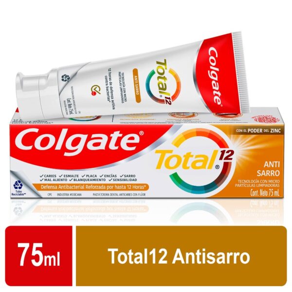 Cre.Den.Colgate Tot.12 Anti Sarro 75Ml Crema Dental