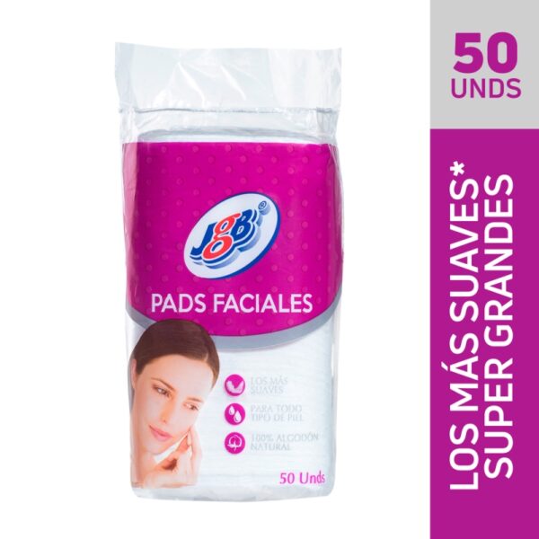 Discos Faciales Pads Jgb Algodon 50 Und Desmaquilladores