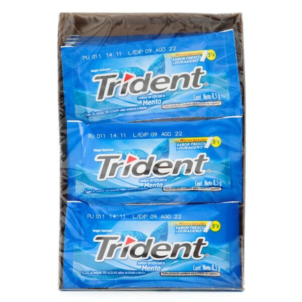 Trident 5S Menta Pos Display 18 Ud 8.5G Chicles